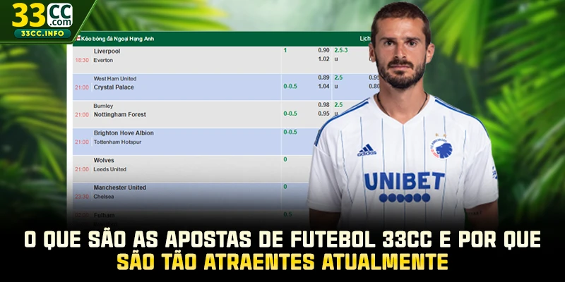 O que são as apostas de futebol 33CC e por que são tão atraentes atualmente