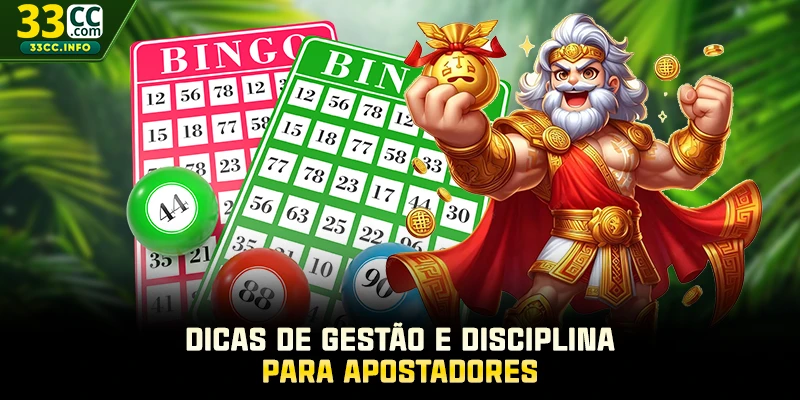 Dicas de gestão e disciplina para apostadores